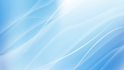 Abstract Blue Wave Background with Soft Gradient