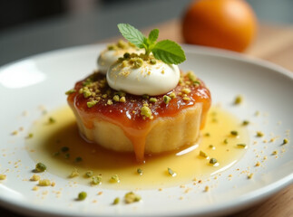 Knafehmisu,  Fusion menu ideas, desserts foods fusion 