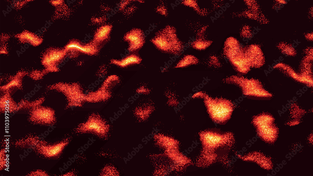 Poster futuristic dot wave. abstract digital, bright particle wave. dark background. connection structure. 