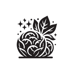 Fototapeta premium Brussel Sprouts vector icon symbol design illustration