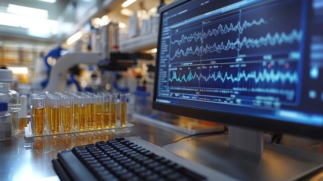 Amanita muscaria extract undergoes gas chromatography in a laboratory setting
