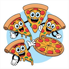 Tasty Pepperoni Pizza Slice Isolated Stock Photo for Culinary Projects