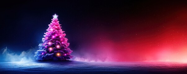 Ice sculpture christmas tree display holiday festival urban park nighttime vibrant colors art and nature fusion