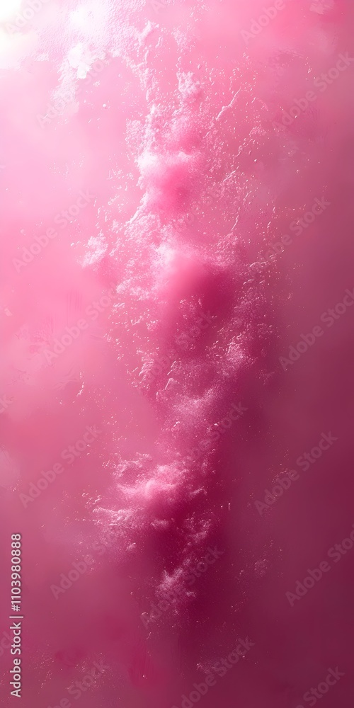 Poster a mesmerizing abstract image featuring vibrant shades of pink with swirling textures resembling soft