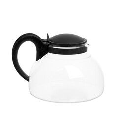 Empty glass teapot
