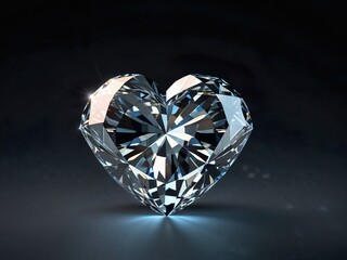 Fototapeta premium heart shaped diamond