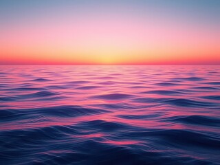 Fototapeta premium Abstract background with smooth ocean waves fading into a colorful gradient, sea, water