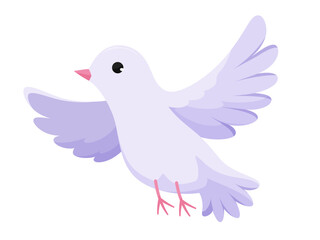 手品で飛び出す白い鳩のイラスト