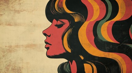 Retro Revival: Capturing Groovy 70s Vibes in a Vintage-Inspired Poster with Bold Colors