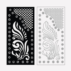 Door and Hall Jali wall decorative pattern geometric cnc for laser cutting