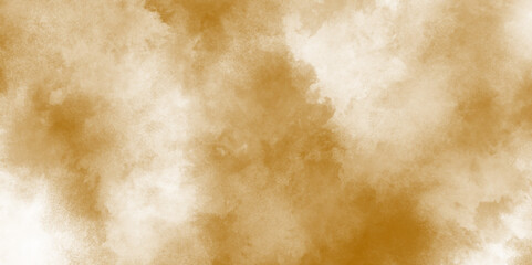 abstract brown particles splatter on white background, abstract light brown splashed watercolor background, throwing brown powder out of hand against white background.