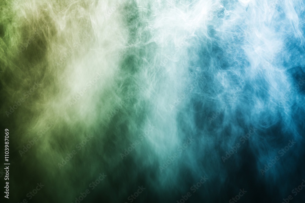 Poster ethereal mist and smoke background with gradual color transition creating a dreamy and mystical atmo