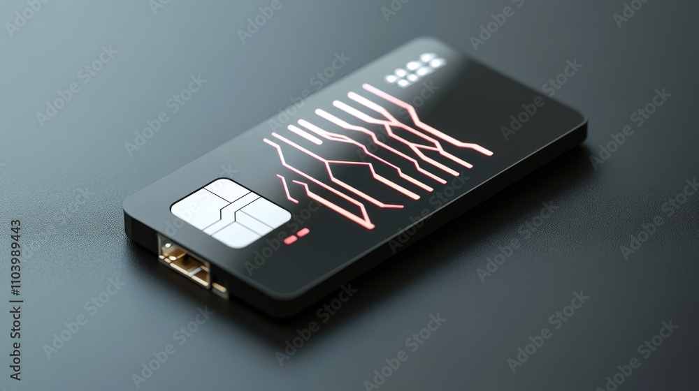Poster modern isolated payment processing chip for contactless transactions