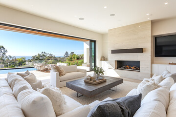A sophisticated coastal home blending indoor-outdoor living.