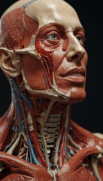 3D anatomy of the sternothyroid muscle.