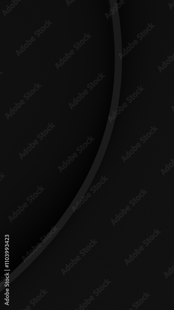 Aufkleber abstract black lines against a vertical background. 3d rendering illustration not ai