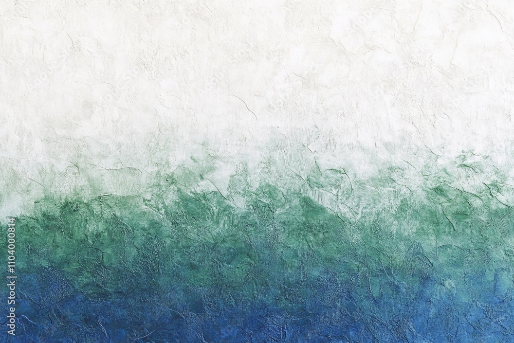 Poster textured abstract background with soft gradation of green and blue shades for creative design projec