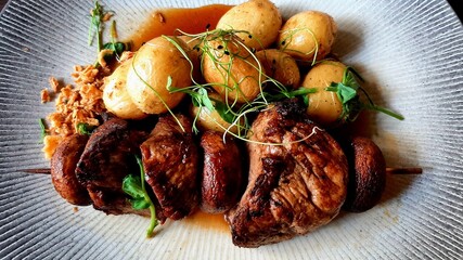 A delicious and satisfying meat and potato dish.