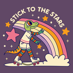 the child in the desert, a cartoon character with a sticker on it and the word stars on it.