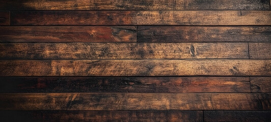 Old brown rustic dark grunge wooden timber wall or floor or table texture - wood background banner..