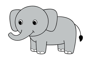 Fototapeta premium elephant cartoon illustration