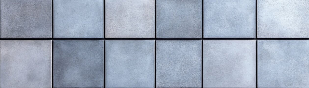 A modern concrete wall featuring a seamless gray tile design, enhancing architectural beauty.