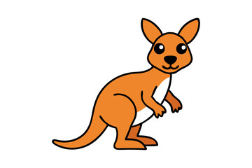 kangaroo cartoon illustration