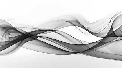 Abstract grayscale flowing wave design background