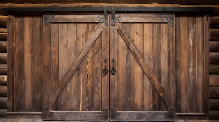 old wooden door