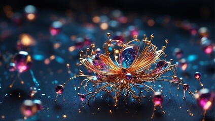 fireworks in the night sky