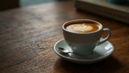 A cup of coffee for breakfast.