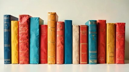 Books on Light Backgrounds - Diverse Collection of Literature