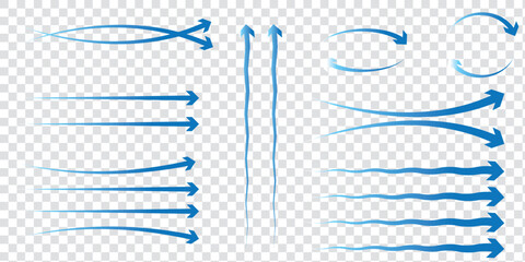 Air flow showing air movement of arrows. Ventilation home fresh, hot or cold from fan or air conditioner wind direction.