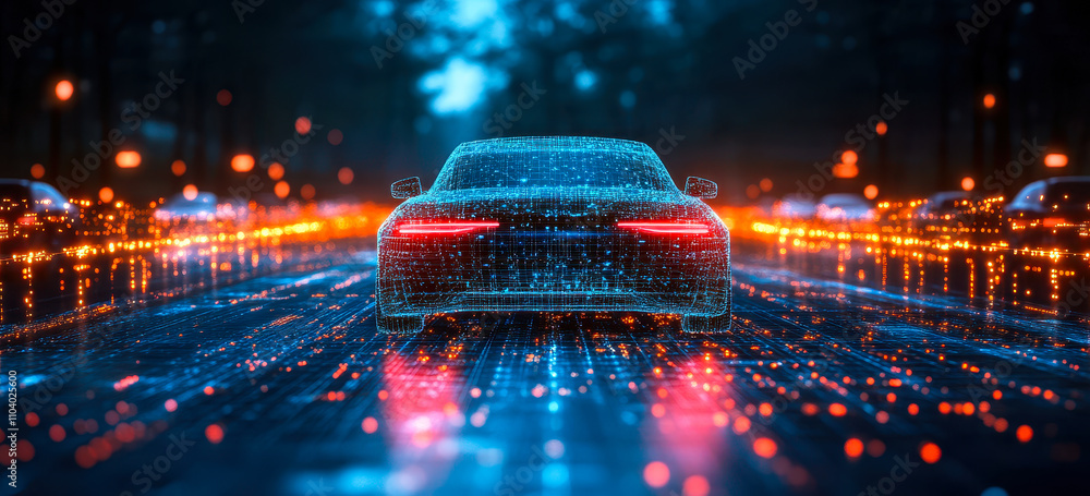 Poster ai-powered smart city traffic control with self-learning algorithms for optimized flow
