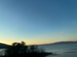 sunset in the mountains