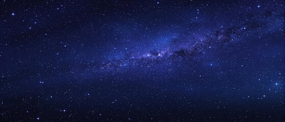 Celestial map with thousands of twinkling stars against a deep blue night sky, constellations, galaxy, cosmos, universe