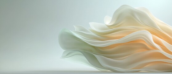 abstract digital art piece that appears to be a wave-like structure.