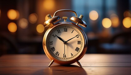 Alarm clock bokeh background