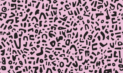 unique seamless pink and black abstract modern pattern vector for wallpaper and digital background design 