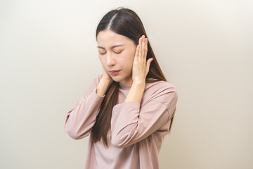 woman with headache