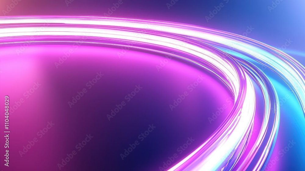 Poster a vibrant swirl of colorful light streaks in pink and blue, creating a dynamic and energetic visual 