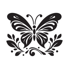 butterfly on white background