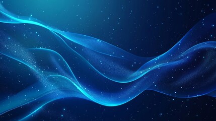 Abstract Blue Wave Design Background
