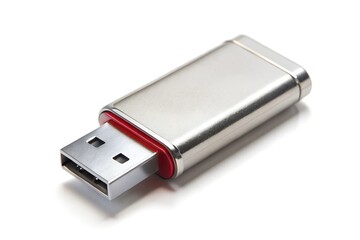 usb flash drive on white