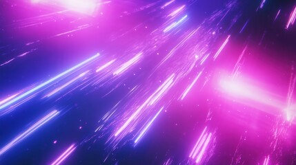 Anime Speed. Blue Diagonal Speed Lines in Neon Colors: Purple, Pink, and Blue