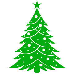 CHRISTMAS TREE vector art illustration