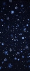 Obraz premium Snowflakes swirl and twirl in the darkness of the night sky, creating a whimsical and enchanting spectacle, silent wonder, night sky, , frosty air, snowfall
