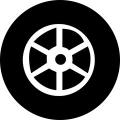 Obraz premium car wheel velg icon, bus, truck, van, wheel set