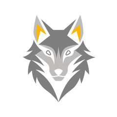 wolf head vector