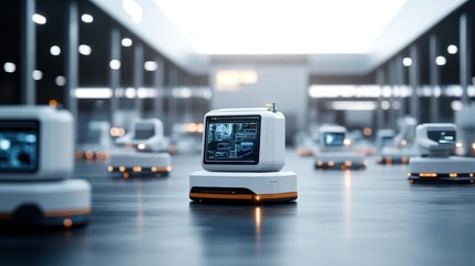 Futuristic airport security enhancing connection and logistics in boarding infrastructure